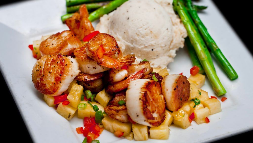 Coastal dish at Driftaway Cafe